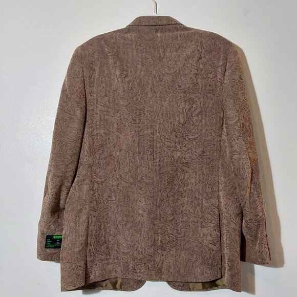 NWT! Fazzisport Abstract Design Corduroy Sport Coat Jacket Blazer - 40R - Picture 6 of 11